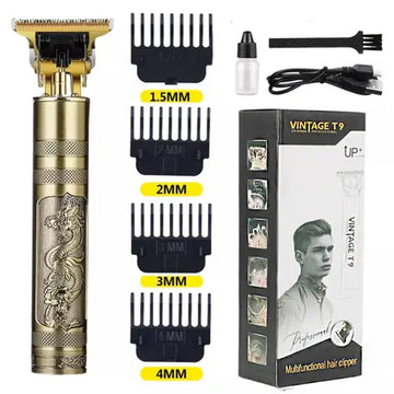 T9 Vintage professional Hair Trimmer | Rechargeable Beard Trimmer & Styler