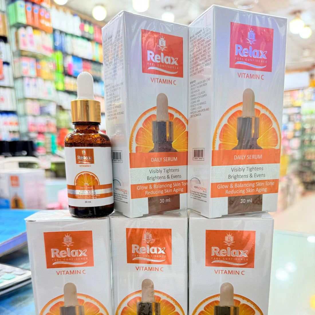 Relax Face Serum 30ml Vitamin C for Glowing skin and anti aging