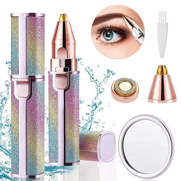 2 in 1 Facial Hair Remover & Eyebrow Trimmer 😍 | Rechargeable 🔋⚡ |